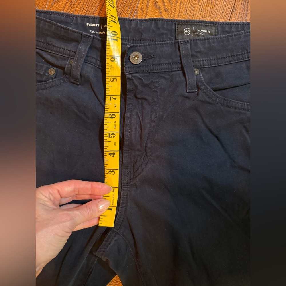 AG EVERETT Men’s Sim Straight Leg Pants 32/29 Black Casual - Picture 11 of 11